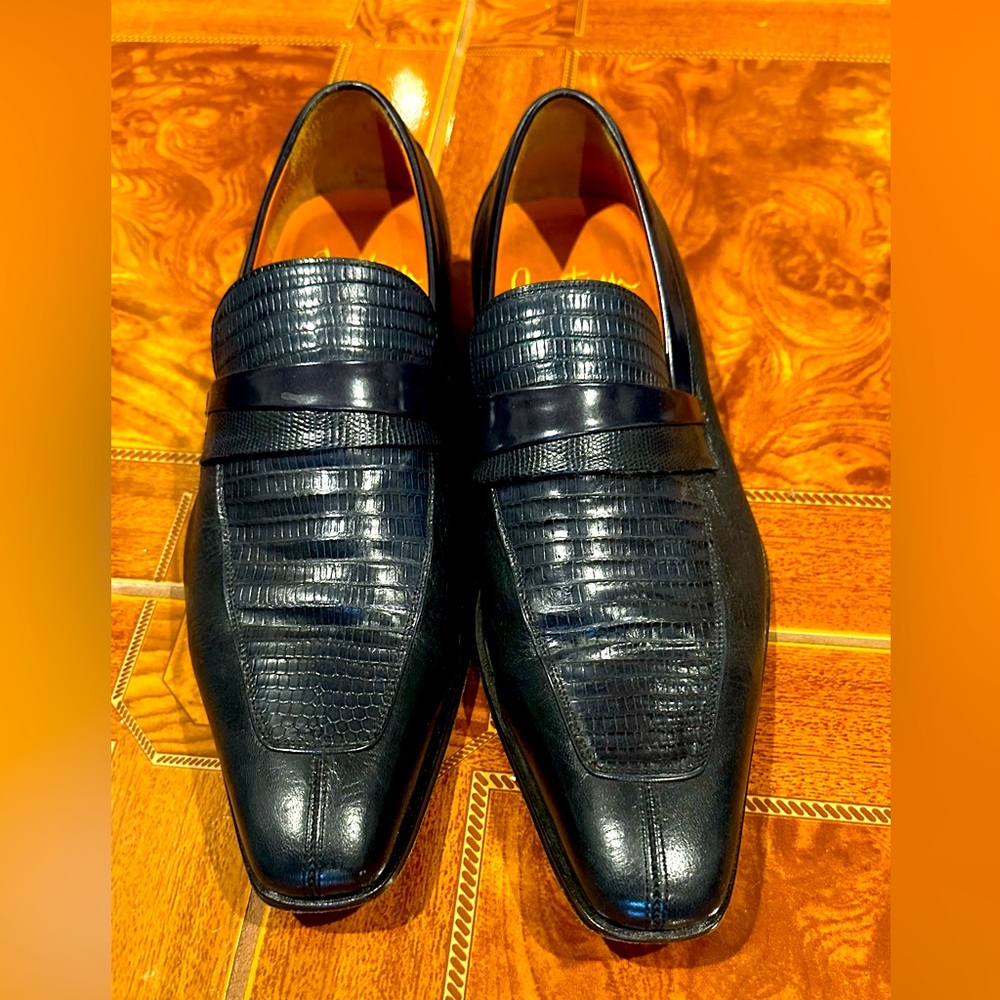 Mezlan “Custom” Ostrich Leather Men Shoes